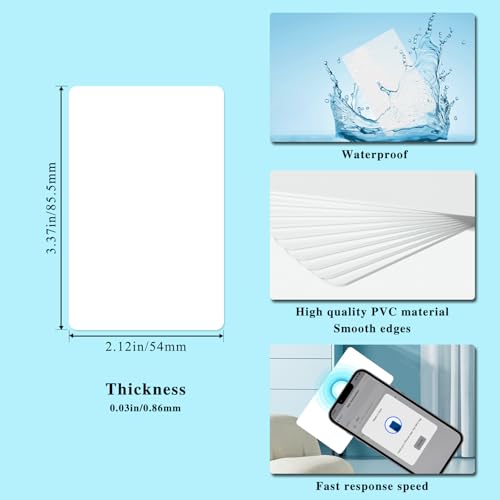 Image of 30PCS Programmable Blank NFC Cards - NTAG215 Compatible with NFC Mobile Phones