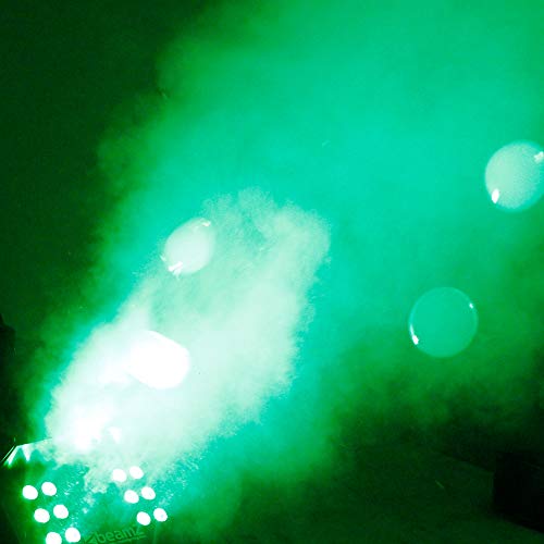 beamz SB1500LED RGB Smoke Bubble Machine with 1500W Power, Wireless Remote, LED Light Effects, Bubble and Smoke Combo, Ideal for Parties, Weddings, Stage Shows, and Events - Easy Operation & Setup