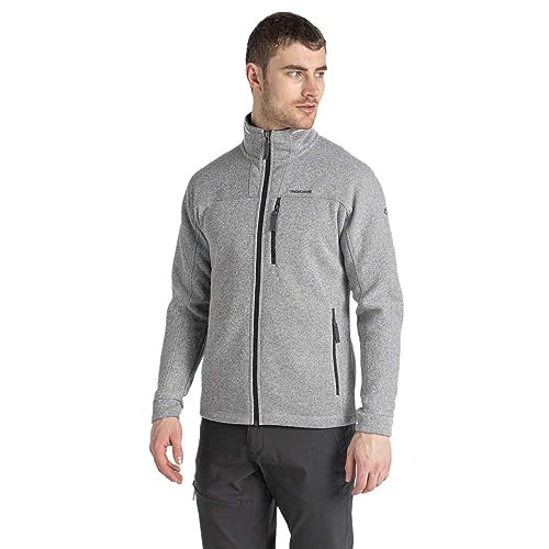 Craghoppers Mens Torney Ii Jacket Full Zip Fleece, Grey, S EU
