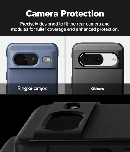 Image of Ringke Onyx for Google Pixel 8 Case [Feels Good in The Hand] Oil & Dirt Resistant, Enhanced Camera Lens Protection, Comfortable Grip, Non-Slip, Lightweight Cover - Navy