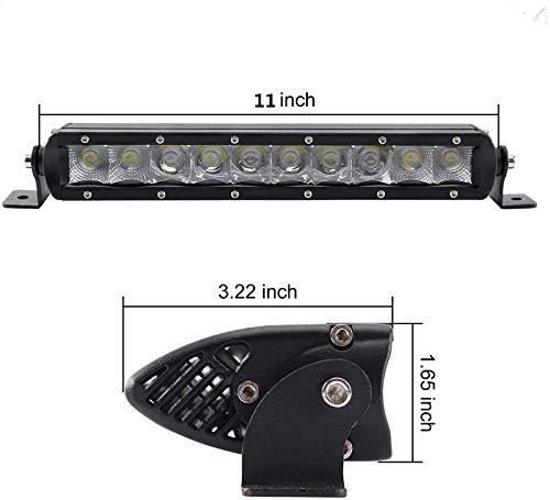 Qdy 11Inch 50W Spot Led Light Bar High Power Led Driving Lamp Off Road Fog Work Lights For Boat, Suv, Atv, Truck … #TOP1