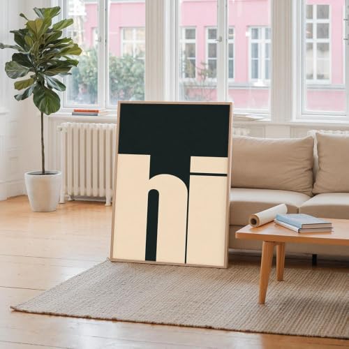 Impression d'art moderne géométrique sur toile de qualité supérieure avec cadre - 3