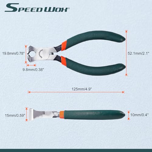 SPEEDWOX Mini pince coupante, 11,4 cm avec poignées en PVC, outil d'arrache-clou pour l'installation de charpentiers de construction – Image 4