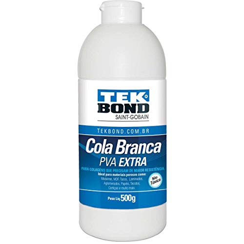 Tekbond Cola De Alta Resistencia Branca Pva Extra 500g