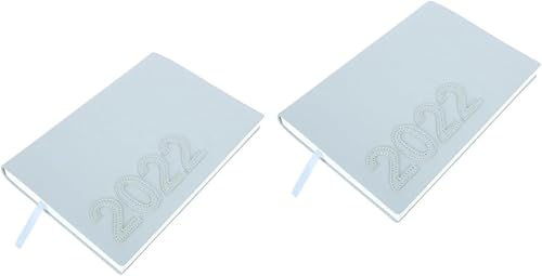 Tofficu 2 piezas 2022 Agenda Agenda Cuaderno 2022 Agenda Agenda 2022 Planificador de gestión del tiempo Calendario semanal Diario de lista de tareas