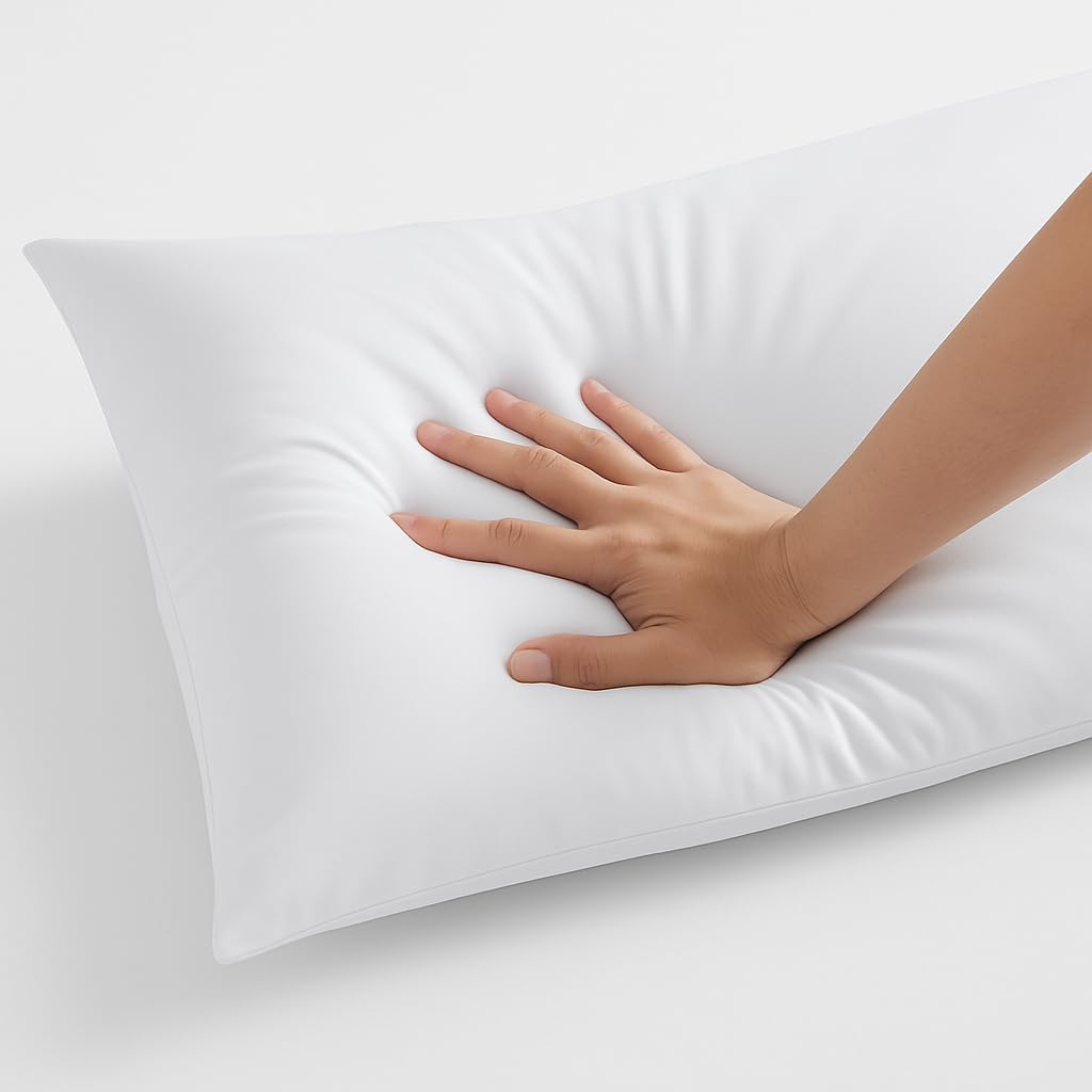 14x36 Inch Premium Throw Pillow Insert – Soft Microfiber Rectangle Pillow – Supportive Decorative Pillow Stuffer for Sofa Bed and Couch
