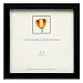 Dennis Daniels square top black wood 5"x5" proof photo frame with clear glass and easel back