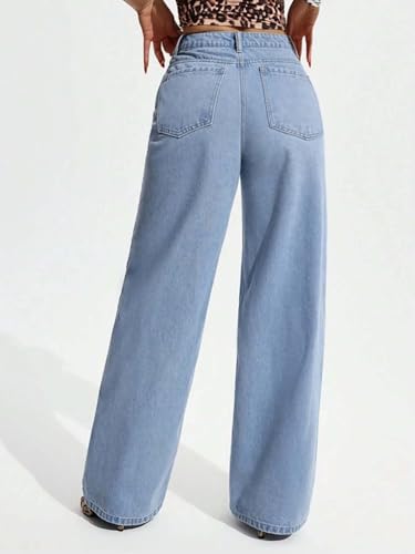 Image of KOTTY Womens High Waist Flared Fit Ankle Length Clean Look Denim Jeans