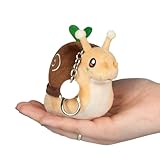 Squishable - Micro Garden Snail Keychain - Garden Collection - 4.5 in - Soft Toy Collectible Stuffed Animal - Metal Keychain Backpack Clip