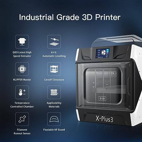 R QIDI TECHNOLOGY X-PLUS3 3D Printers Fully Upgrade, 600mm/s Industrial Grade High-Speed 3D Printer, Acceleration 20000mm/s2, 65℃ Independent Heated Chamber, CoreXY&Klipper, 11.02x11.02x10.63 inch 8 R QIDI TECHNOLOGY X-PLUS3 3D Printers Fully Upgrade, 600mm/s Industrial Grade High-Speed 3D Printer, Acceleration 20000mm/s2, 65℃ Independent Heated Chamber, CoreXY&Klipper, 11.02x11.02x10.63 inch - Image 6