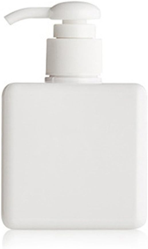 1Pc 250Ml Plastic PET Empty Soap Shampoo Pump Square Bottle Lotion Shower White 250ml
