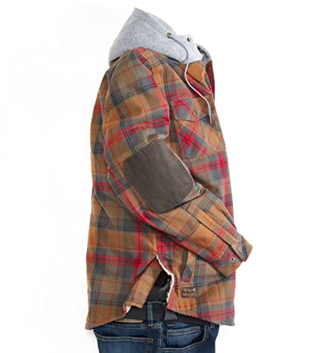 Image of Venado Northwoods Hooded Shirt Jacket - Work Coat for Men