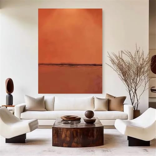 Tableau abstrait sur toile AEFOUU 80x140 cm pour salon moderne