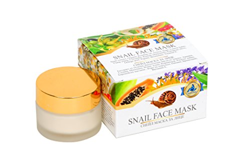 Preisvergleich Produktbild Snail Face Mask, Gesichtsmaske mit Schneckenextrakt, Anti-Aging, regenerierende Gesichtsmaske