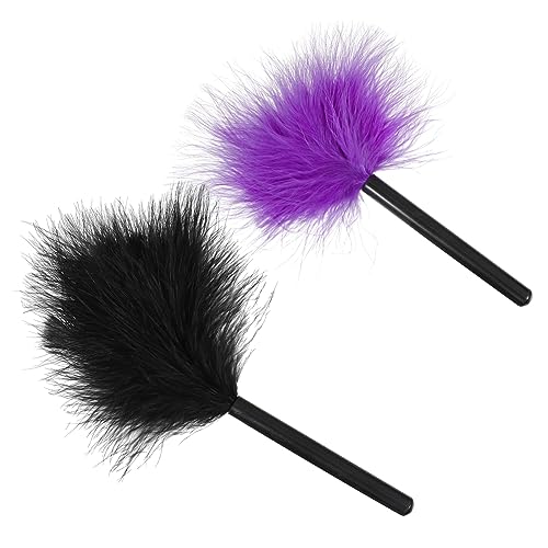 VICASKY 2pcs Fluffy Makeup Powder Puff Soft Face Body Cosmetic for Gentle Application Washable Skin Friendly for Even Powder Distribution for Home Use