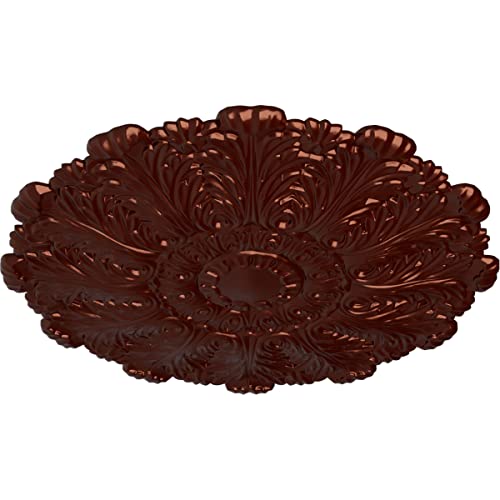 Image of 31 inchOD x 1 1 /2 inchP Durham Ceiling Medallion (Fits Canopies up to 4 1 /4 inch), Hand-Painted Antique Copper