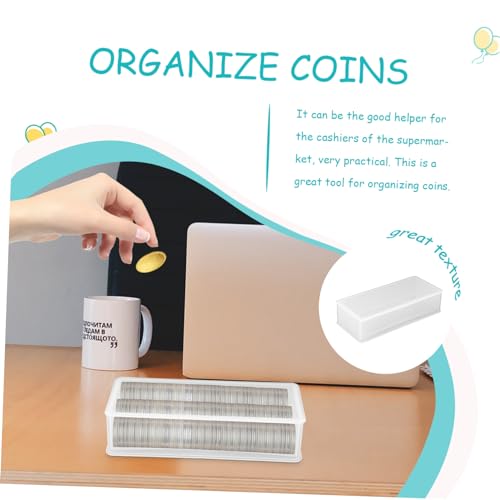 Caja decorativa para almacenamiento de monedas 2 piezas miniatura 5
