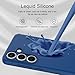 Taneny Silicone Case for Samsung Galaxy S25 FE, Durable and Stylish Drop Tested Soft Silicone Gel Rubber Slim Fit Shockproof Protection Phone Cover for Samsung Galaxy S25 FE 5G (Blue)