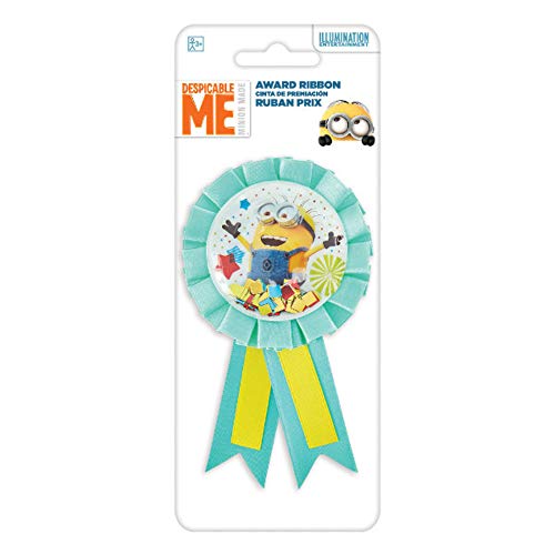 Ruban à confettis bleu sarcelle et jaune Moi, moche et méchant déco fête enfant