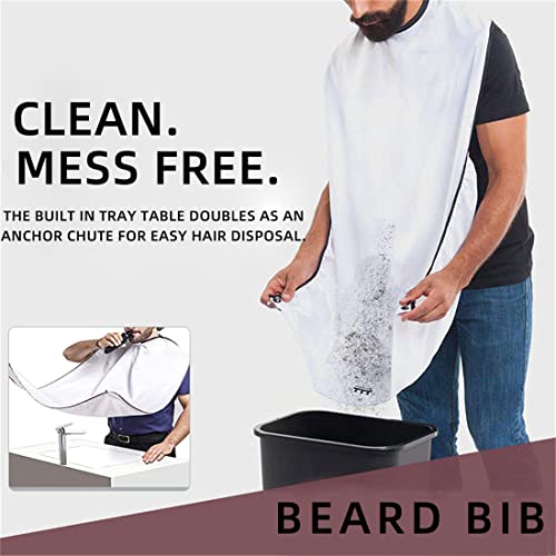 Male-Beard-Shaving-Apron-Care-Clean-Hair-Adult-Shaver-Holder-Bathroom-Organizer-for-Man-Beard-Trimming-Catcher-Bib-for-Shaving-Hair-Clippings-Waterproof-Non-Stick-Hair-Catcher-Grooming-Cloth