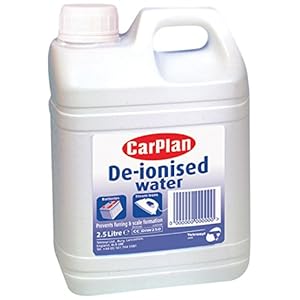 CarPlan De-ionised Water – Batteries and Steam Irons [Energy Class A+++], 2.5 Litre