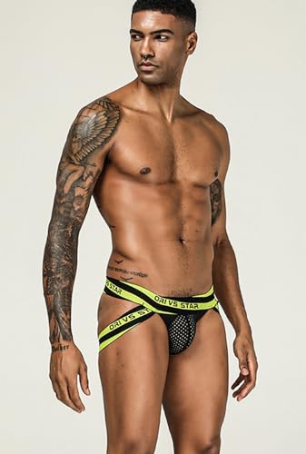 Evankin Men's Jockstraps Sexy Jock Strap Stretch Athletic Supporters Breathable Mesh Underwear Low Rise3