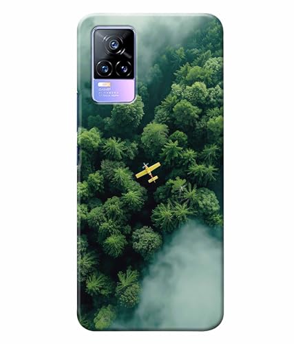 Image of Aeroplane Travel World Printed Hard Back Case Cover & Compatible for Vivo Y73 / Vivo V21E (Multicolor) - D1805