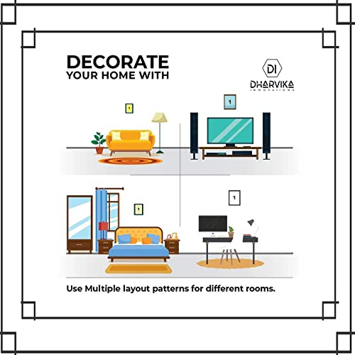 Image of Dharvika Innovations Lord Hanuman Photo Frame | Lord Hanuman Photo with Frame | Lord Hanumanji Photo Frame | Lord Hanuman Ji Photo Frames (11 x 14 Inch)