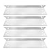 BBQ funland SH0681(4-pack) Stainless Steel Heat Shield, Heat Shield, Heat Tent, Burner Cover, Vaporizor Bar for Charbroil, Nexgrill, K-Mart, Kenmore Sears, Tera Gear Model Grills