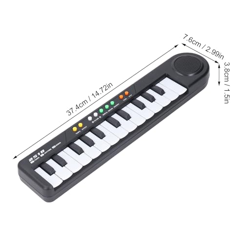 Teclado electrónico de 25 teclas para niños de 3 años con micrófono portátil 6
