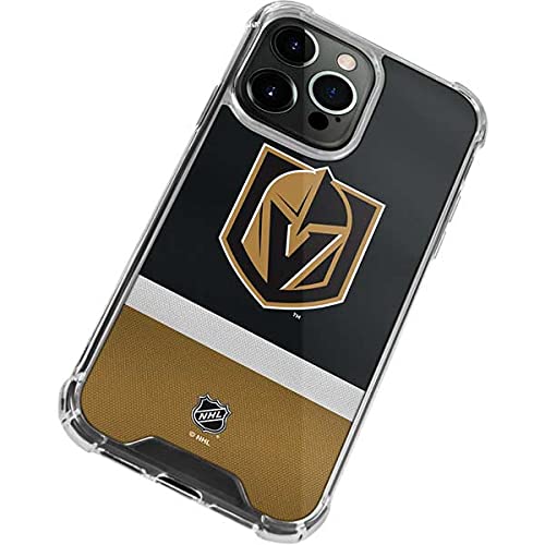 Skinit Clear Phone Case Compatible with iPhone 13 Pro Max - Officially Licensed NHL Vegas Golden Knights Jersey Design