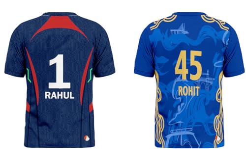 Image of Sports India IPL Cricket Team T Shirt Jersey Combo for (Kid's, Boy's & Mens) L744