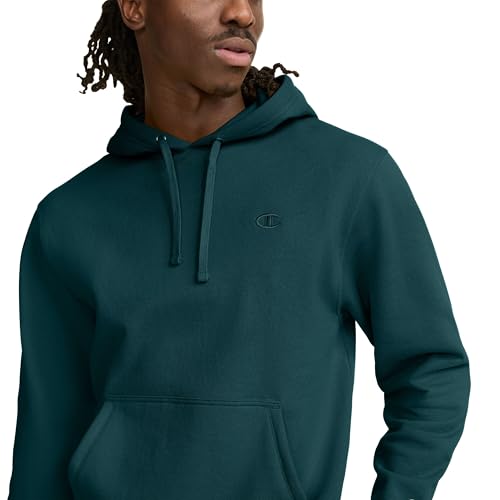 Champion Men's Pullover Fleece Hoodie, Standard Fit, Midweight, C Logo, Available in Regular and Big & Tall3
