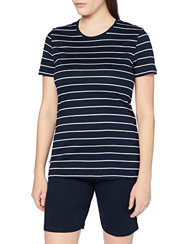 Preisvergleich Produktbild Schiesser Damen kurzes Schlafanzug Set, nachtblau, 046