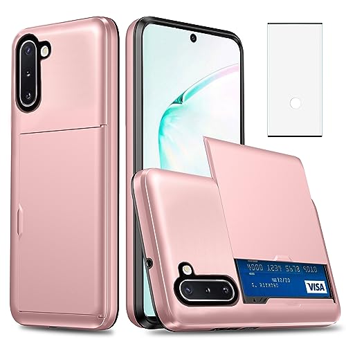 Coque Samsung Note 10 5G Asuwish avec protège-écran verre et porte-carte