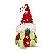 Gnomi di Natale in peluche lavorato a maglia, Babbo Natale gnomo natale seduto ornamento gnomo natale figura giocattolo bambola peluche per Natale