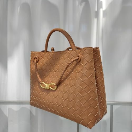 Genuine Leather Woven Bag for Women Small Tote Bag Hobo Bag Crossbody Bags Handmade Woven Purses Gift3