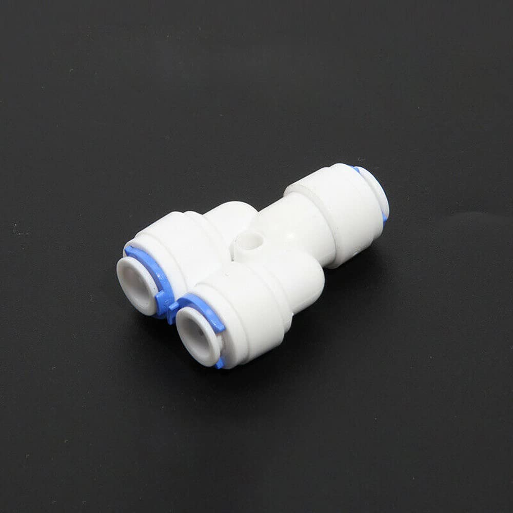 Water Filter Fitting SENRISE Push Fit Connectors Quick Connector Fitting for for RO Water Reverse Osmosis Filter System (Y Type Quick Connnect,5PCS)