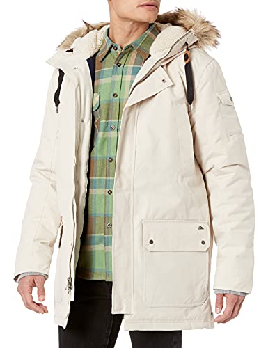 Logo Quiksilver Quiksilver Men\'s Ferris Parka 10K Snow Jacket, Oatmeal, Large