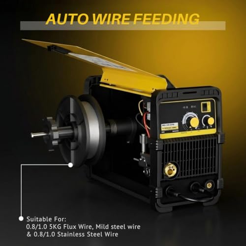 Image of Rilon 205 SYN MIG Welding Machine - Compact, Portable, Synergic Control, Gasless MIG Welder with Intelligent Protection for Home and Professional Use