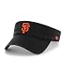 MLB San Francisco Giants Clean Up Adjustable Visor, One Size, Black