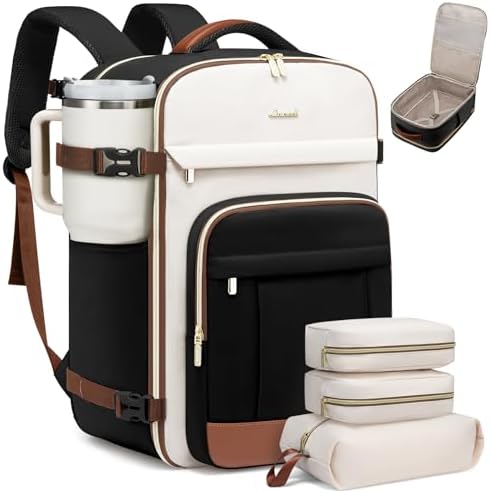 LOVEVOOK Rucksack Handgepäck Flugzeug, 40L Groß Reiserucksack Dam...