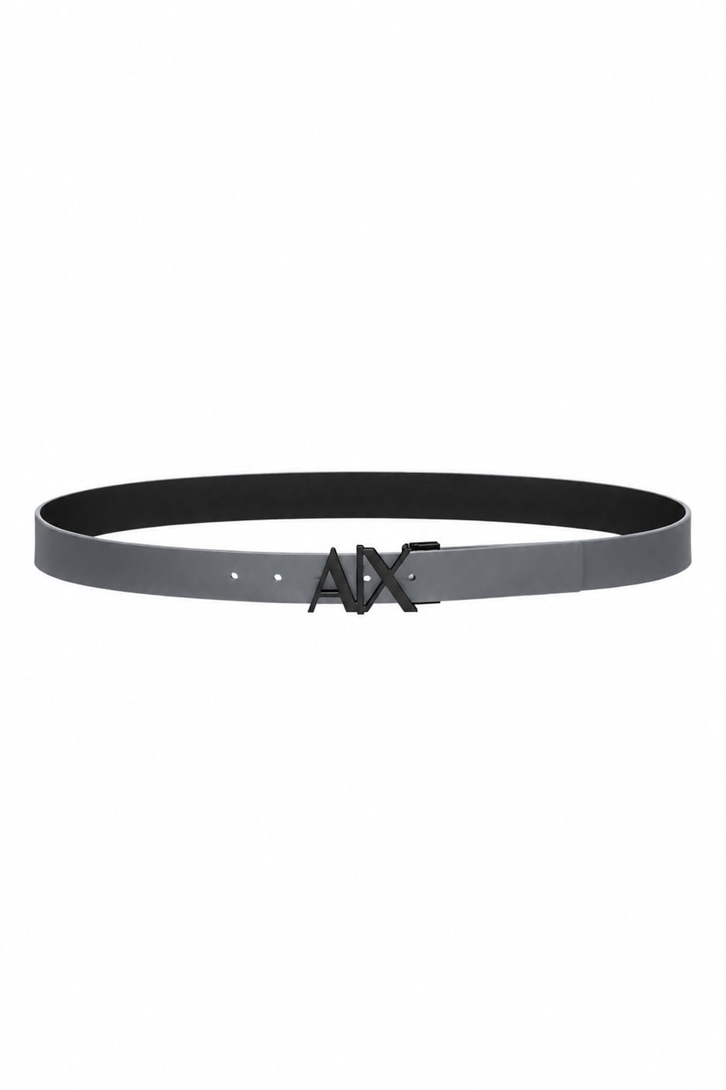 Armani Exchange Men's Black Cut Out Logo Leather Belt in Size XL, Sports Direct