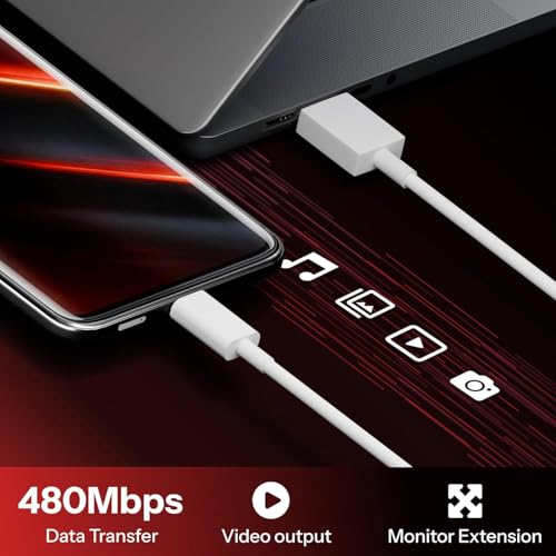 Image of USB A to Type C Charging Cable for Vivo Smartphones, Fast Charge Support & Stable Data Transfer Compatible with Vivo, Oppo, Realme & Type C Devices (Free Cable Protector)