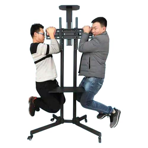 Soporte móvil para TV con ruedas y almacenamiento miniatura 1
