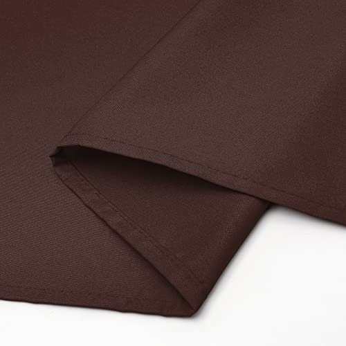 Wewoch Chocolate Rectangle Tablecloth Water Resistant Washable Polyester Table Cloth for Dining,Kitchen, Parties Weddings and Outdoor Use 60 Inch by 84 Inch by Wewoch - Image 4