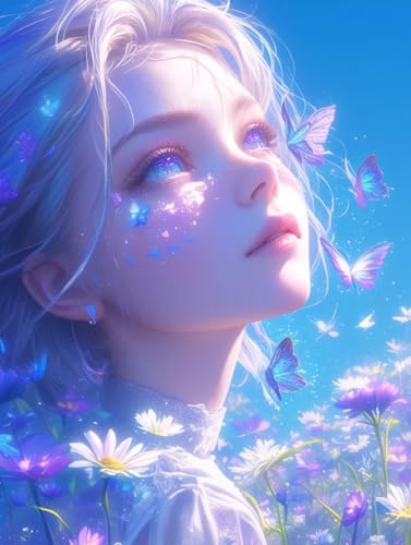 Broderie de perles femme fantastique et fleurs pour éveiller votre esprit créatif