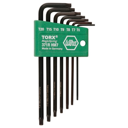Wiha 37190 MagicSpring Long Arm Screw Holding Torx Set, 7 Piece Tools & Home