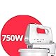 MPM MMR-22Z Teigknetmaschine mit 2 Rotierender Schüssel aus 3 L, BPA frei, Knetmaschine Küchenmaschine, 5 Geschwindigkeiten + Turbo, Stangen und Knethaken Edelstahl, Weiß, 750W