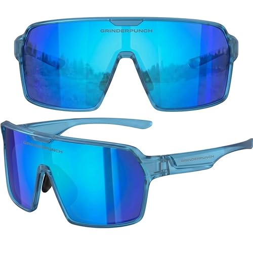Image of grinderPUNCH Polarized Sports Sunglasses for Men Women UV Protection Shades for Baseball Running Cycling Skiing & Pickleball